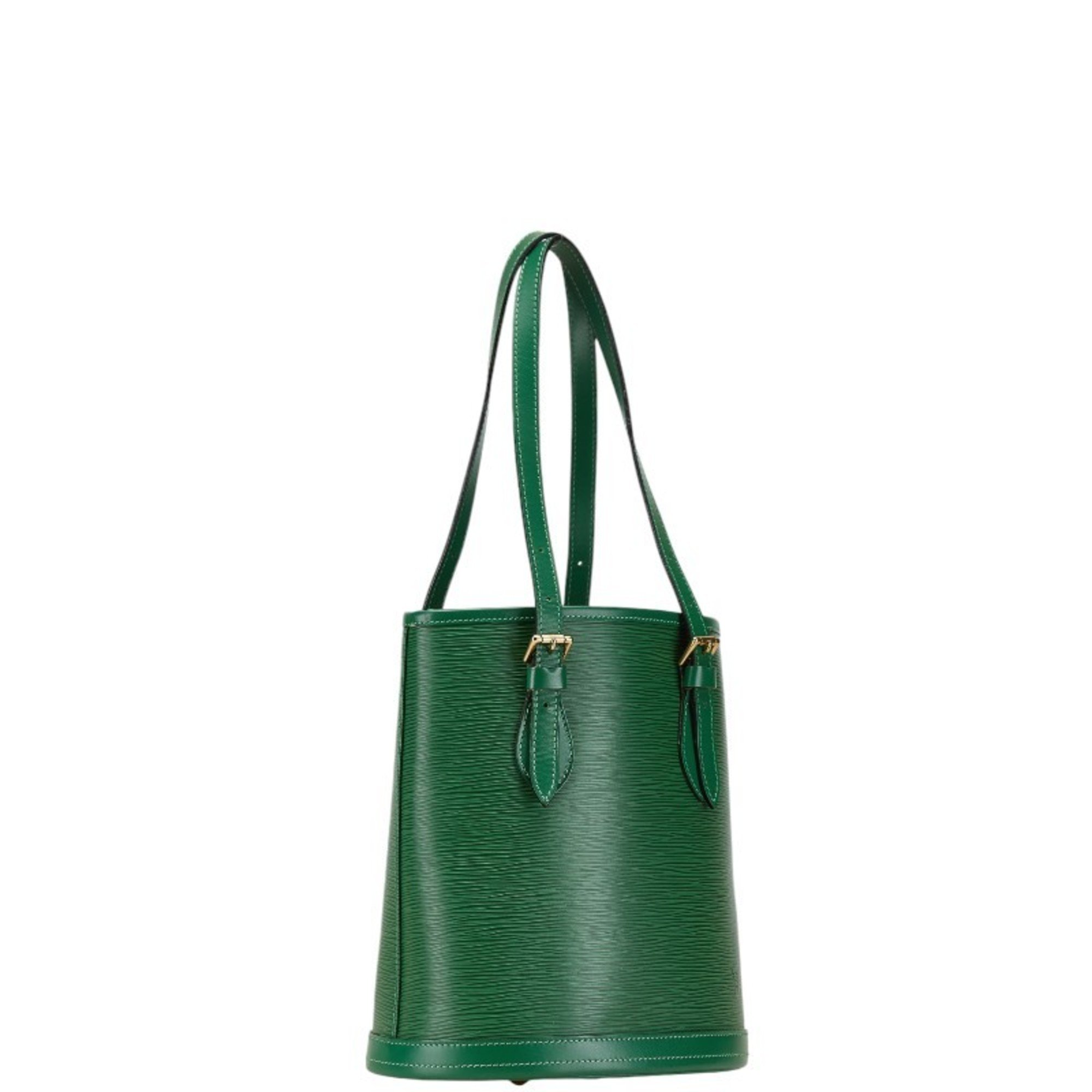 Louis Vuitton Epi Bucket PM Tote Bag Shoulder Borneo Green Leather Women's LOUIS VUITTON