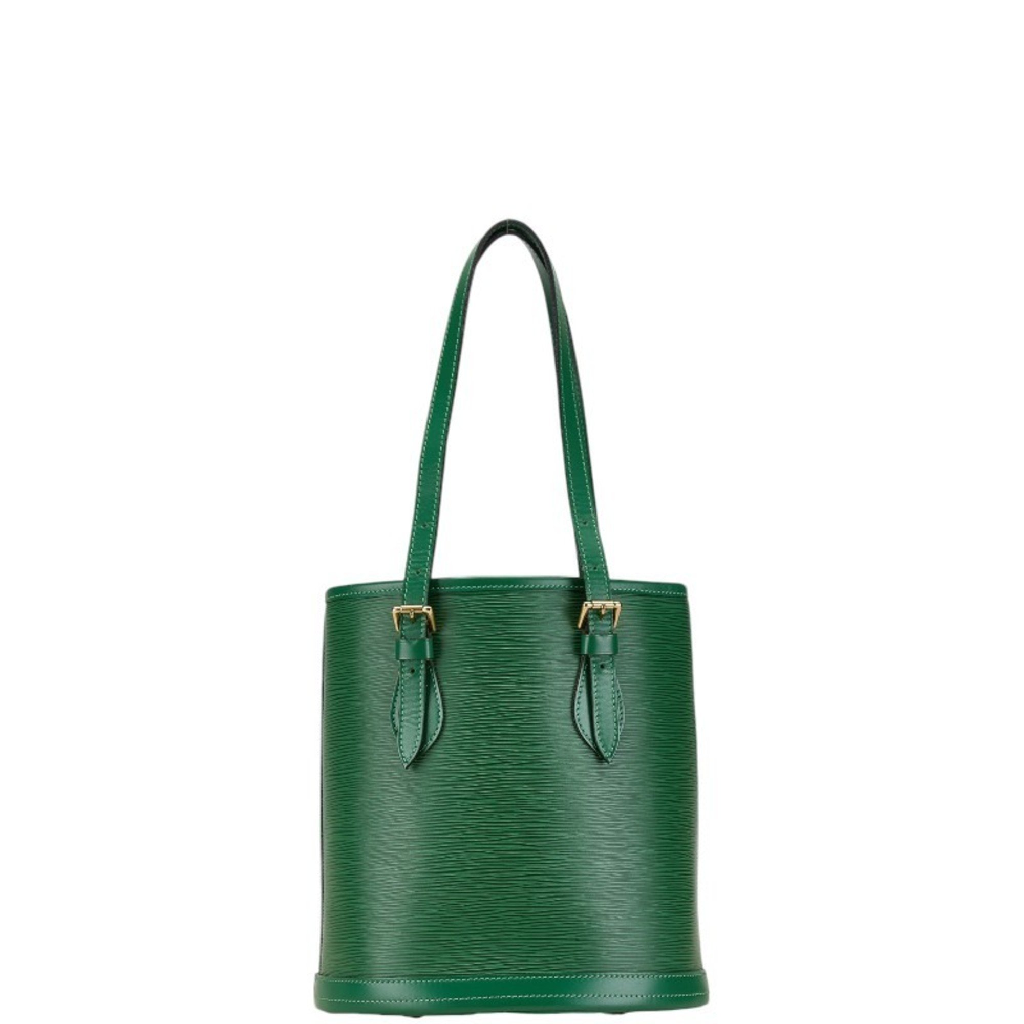 Louis Vuitton Epi Bucket PM Tote Bag Shoulder Borneo Green Leather Women's LOUIS VUITTON