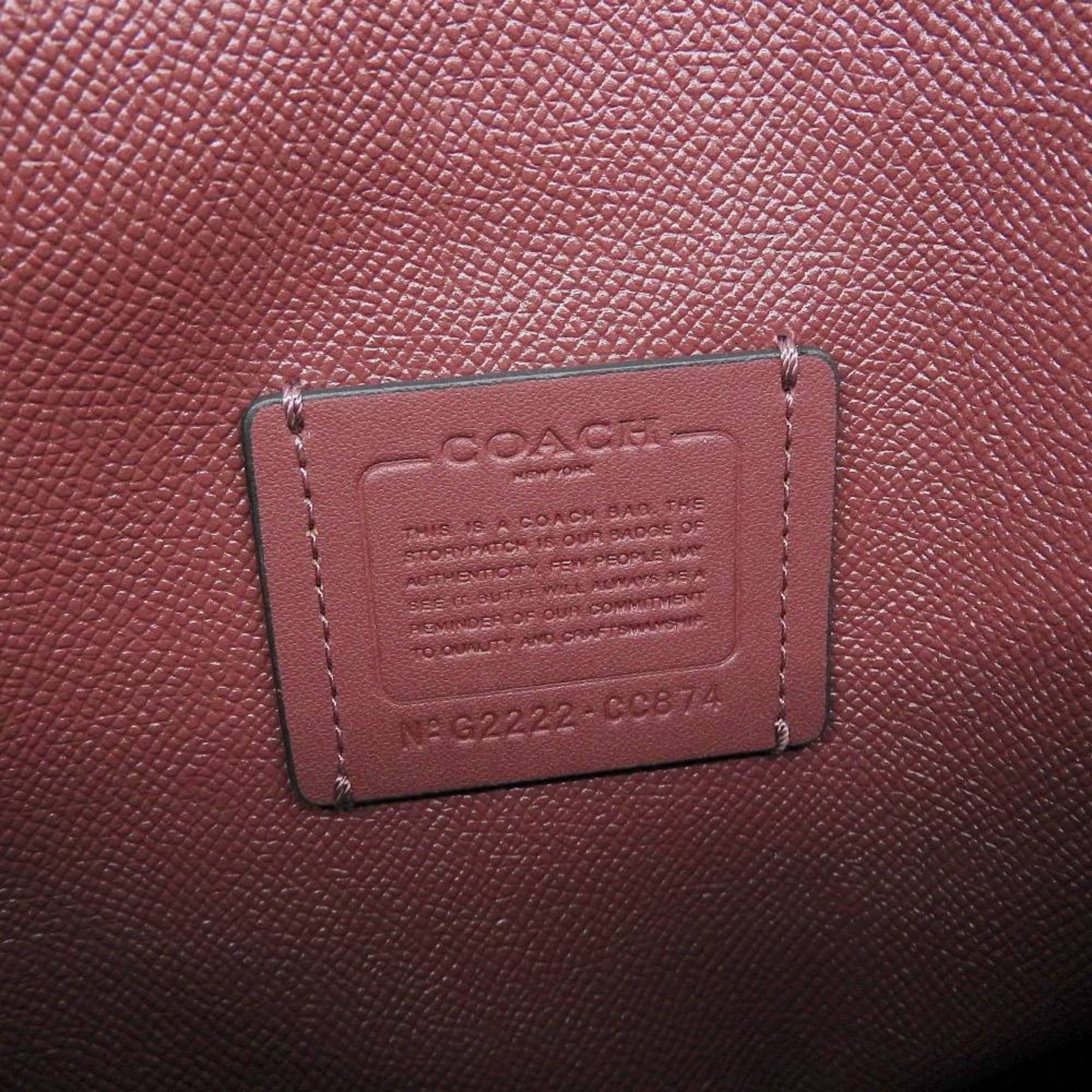 Coach COACH Molly Tote 25 Tartan Check Print Handbag CC874 Bag Red