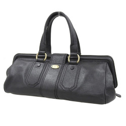 CELINE Doctor's Bag Handbag Leather Black Rectangle