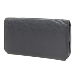 BALENCIAGA Long Wallet 594289 Leather Black