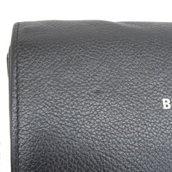 BALENCIAGA Long Wallet 594289 Leather Black