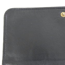 BALENCIAGA Long Wallet 594289 Leather Black