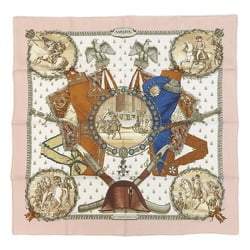 Hermes HERMES Carre 90 Napoleon Scarf Silk Pink