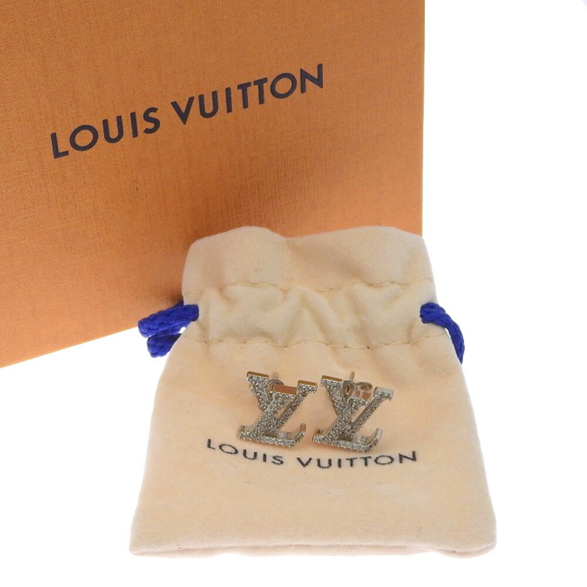 Louis Vuitton LOUIS VUITTON Boucle d'oreille LV Iconic Strass Earrings M00608 Rhinestone