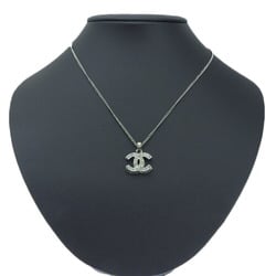 CHANEL Double Coco Mark Necklace with Plate 06P