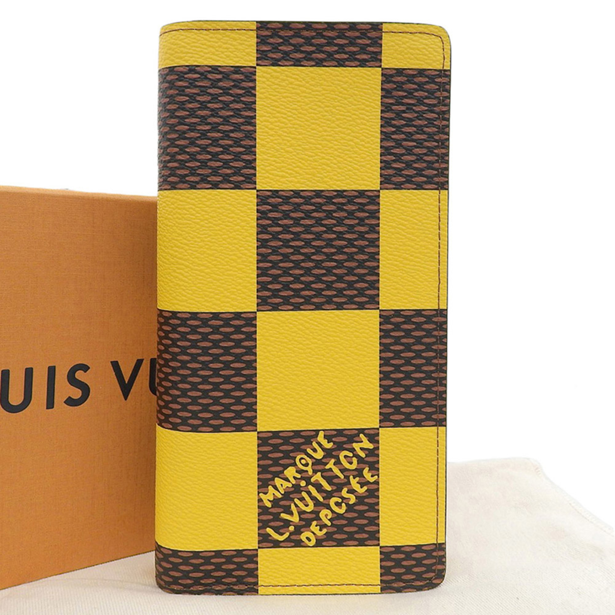 Louis Vuitton Damier Pop Portefeuille Brazza NM N40541 Bi-fold long wallet