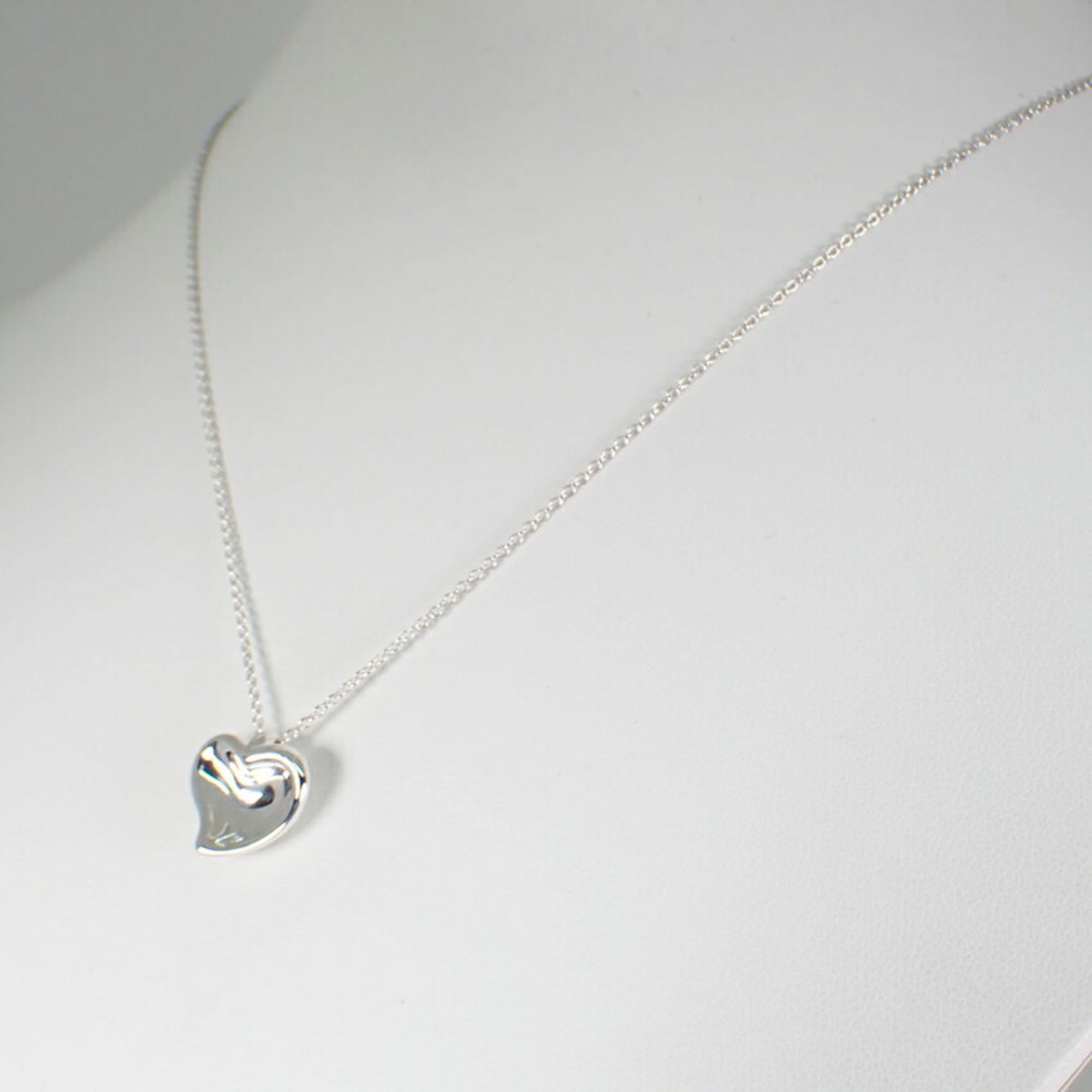 TIFFANY 925 Full Heart Pendant Necklace