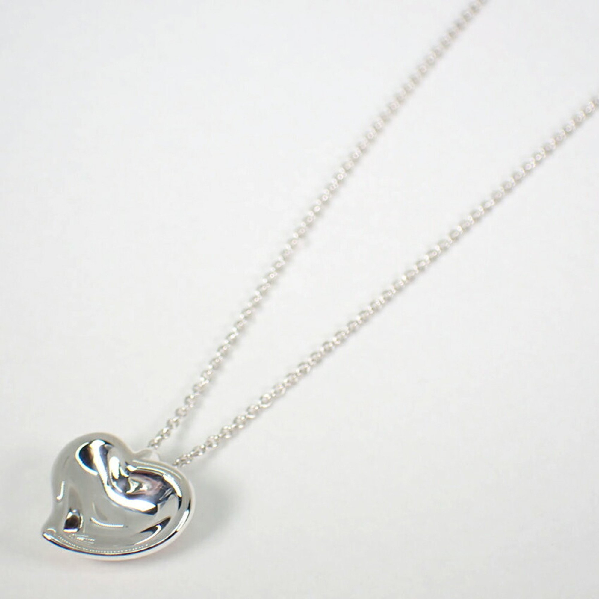 TIFFANY 925 Full Heart Pendant Necklace