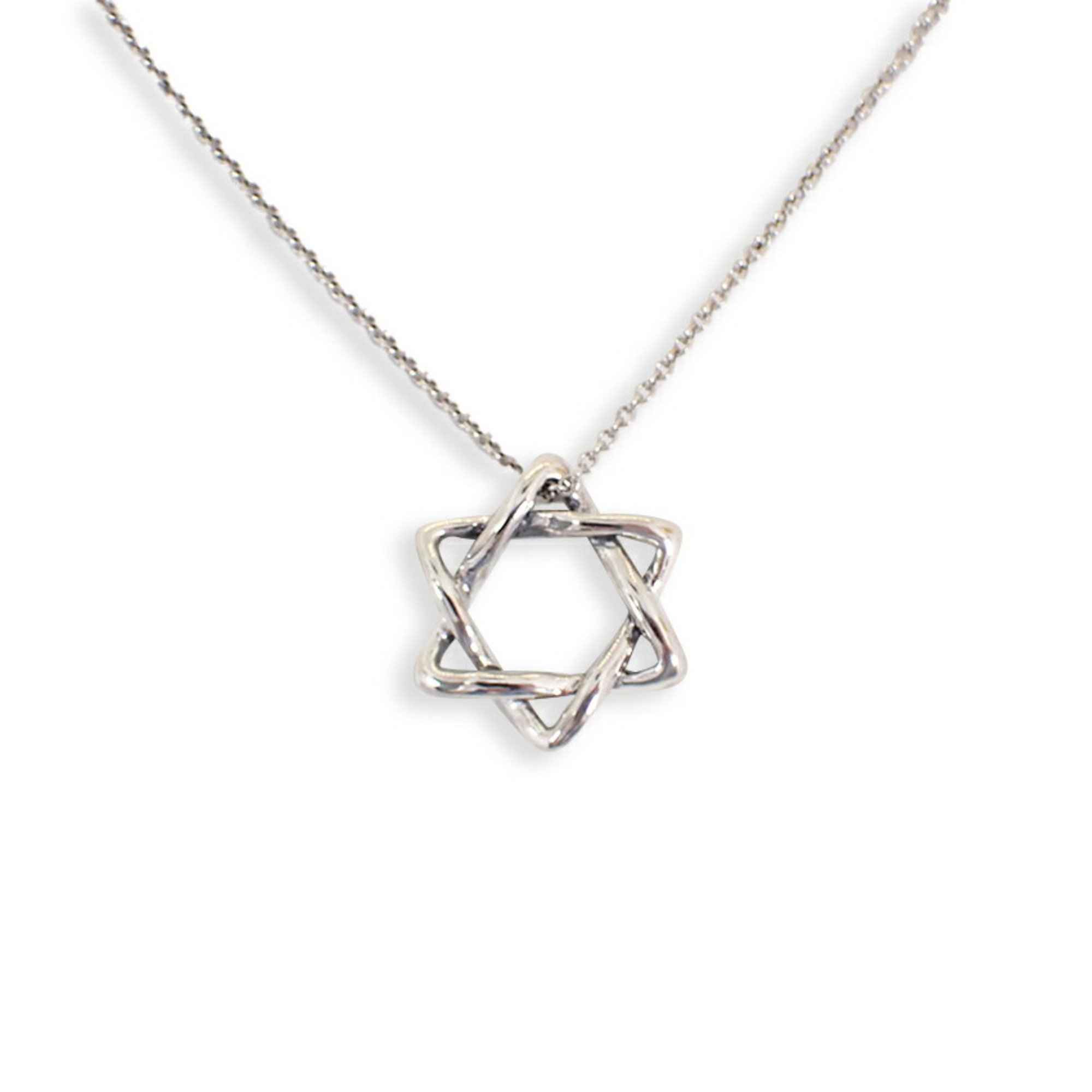 TIFFANY 925 Star of David Pendant Necklace