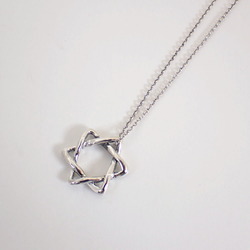 TIFFANY 925 Star of David Pendant Necklace