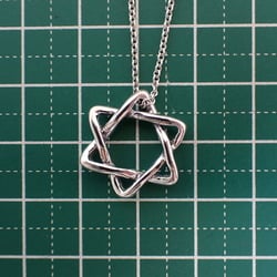 TIFFANY 925 Star of David Pendant Necklace