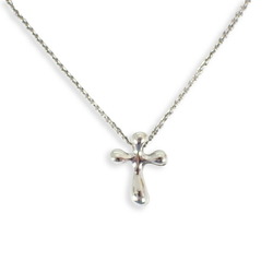 TIFFANY Tiffany 925 Teardrop Cross Pendant Necklace