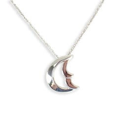 TIFFANY Tiffany 925 Crescent Moon Pendant Necklace