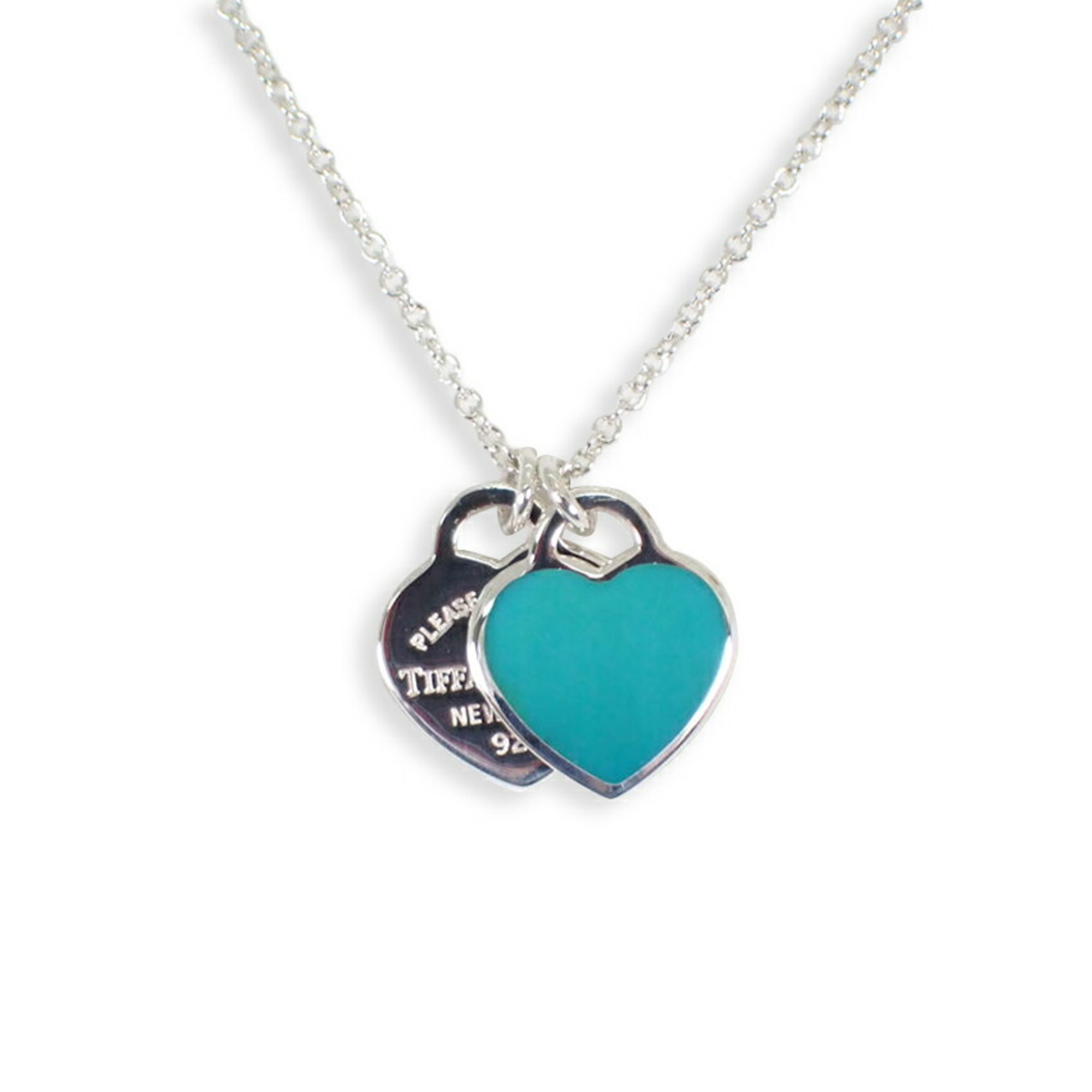 TIFFANY 925 Enamel Return to Tiffany Heart Tag Pendant