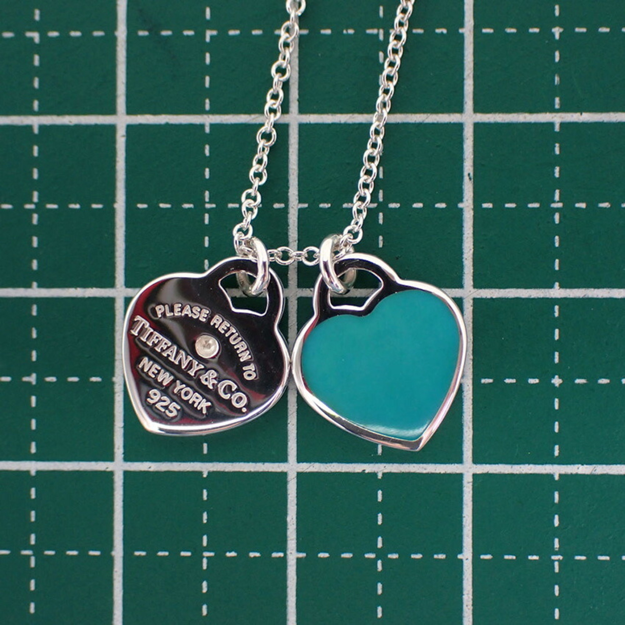 TIFFANY 925 Enamel Return to Tiffany Heart Tag Pendant