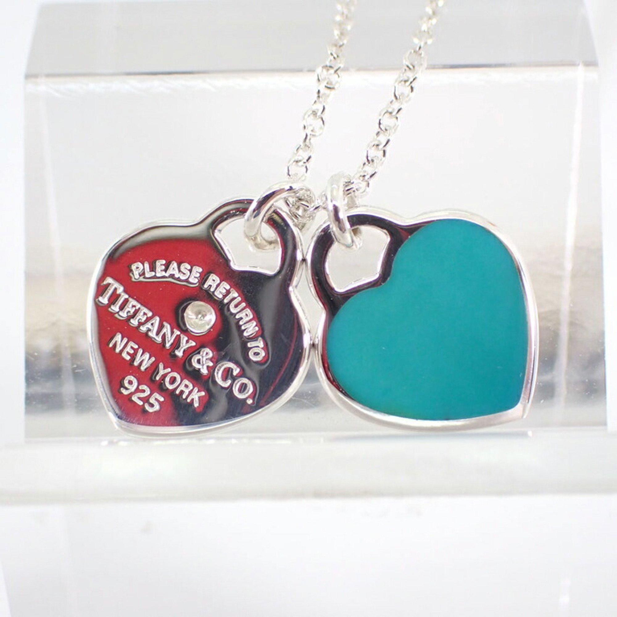 TIFFANY 925 Enamel Return to Tiffany Heart Tag Pendant