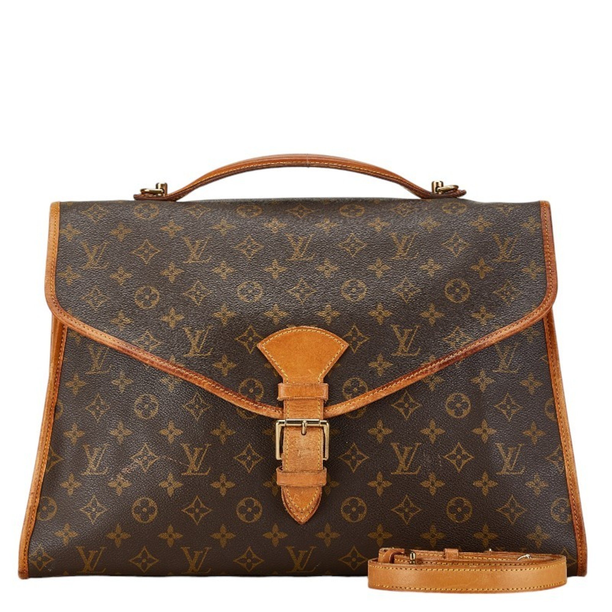 Louis Vuitton Monogram Beverly Handbag Shoulder Bag M51121 Brown PVC Leather Women's LOUIS VUITTON