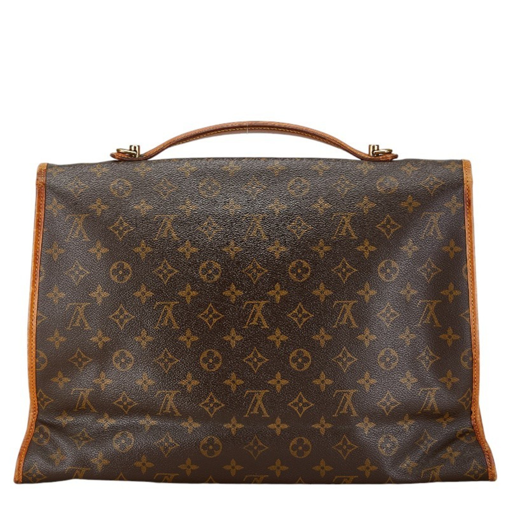 Louis Vuitton Monogram Beverly Handbag Shoulder Bag M51121 Brown PVC Leather Women's LOUIS VUITTON