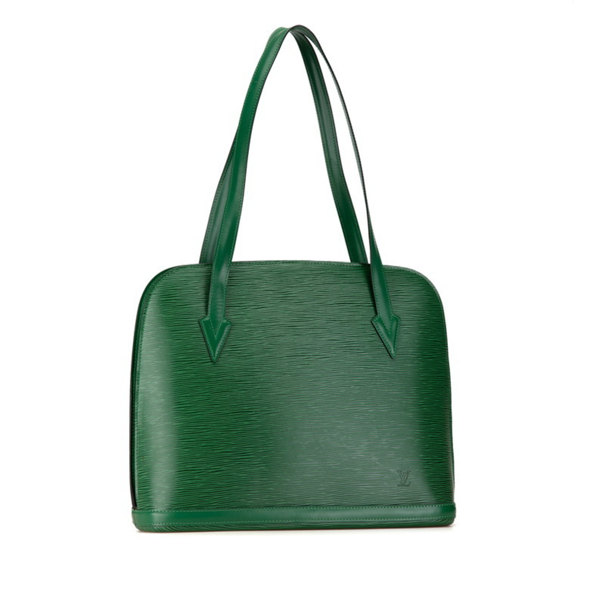 Louis Vuitton Epi Lussac Shoulder Bag Tote M52284 Borneo Green Leather Women's LOUIS VUITTON