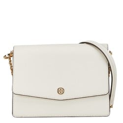 Tory Burch Handbag Chain Shoulder Bag White Leather Women's