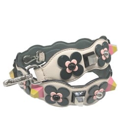 Fendi Strap You Flower Stud Leather Ivory Shoulder 1172FENDI