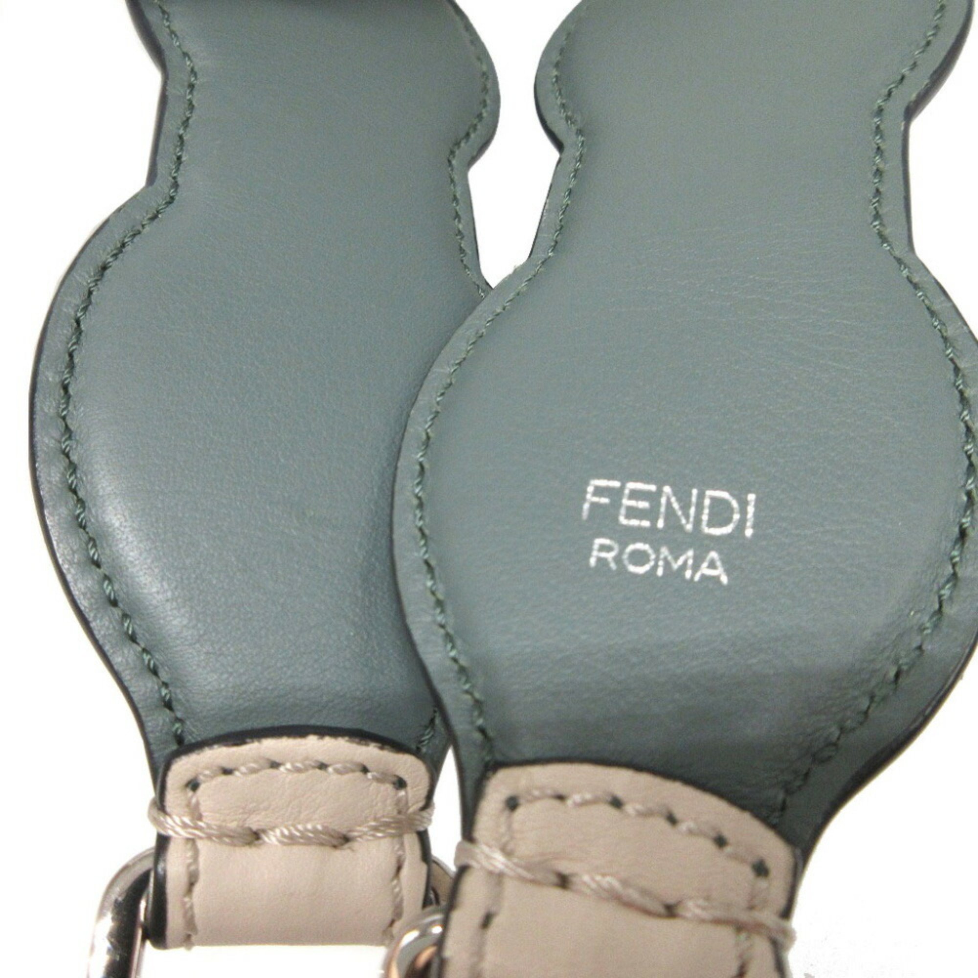 Fendi Strap You Flower Stud Leather Ivory Shoulder 1172FENDI