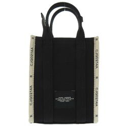 MARC JACOBS THE JACQUARD PHONE TOTE Cotton/Polyester Black Tote Bag 0872MARC