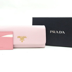 Prada Bi-fold Long Wallet 1MH132 Light Pink Leather Cards Women's PRADA