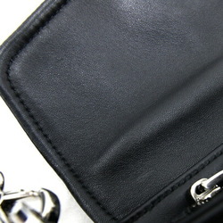 Prada Shoulder Bag 1BD295 Black Leather Pochette Women's PRADA