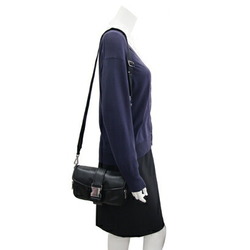 Prada Shoulder Bag 1BD295 Black Leather Pochette Women's PRADA