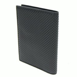 Tiffany & Co. Passport Cover Diamond Point Black Leather Case Book Men's TIFFANY CO.