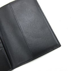 Tiffany & Co. Passport Cover Diamond Point Black Leather Case Book Men's TIFFANY CO.