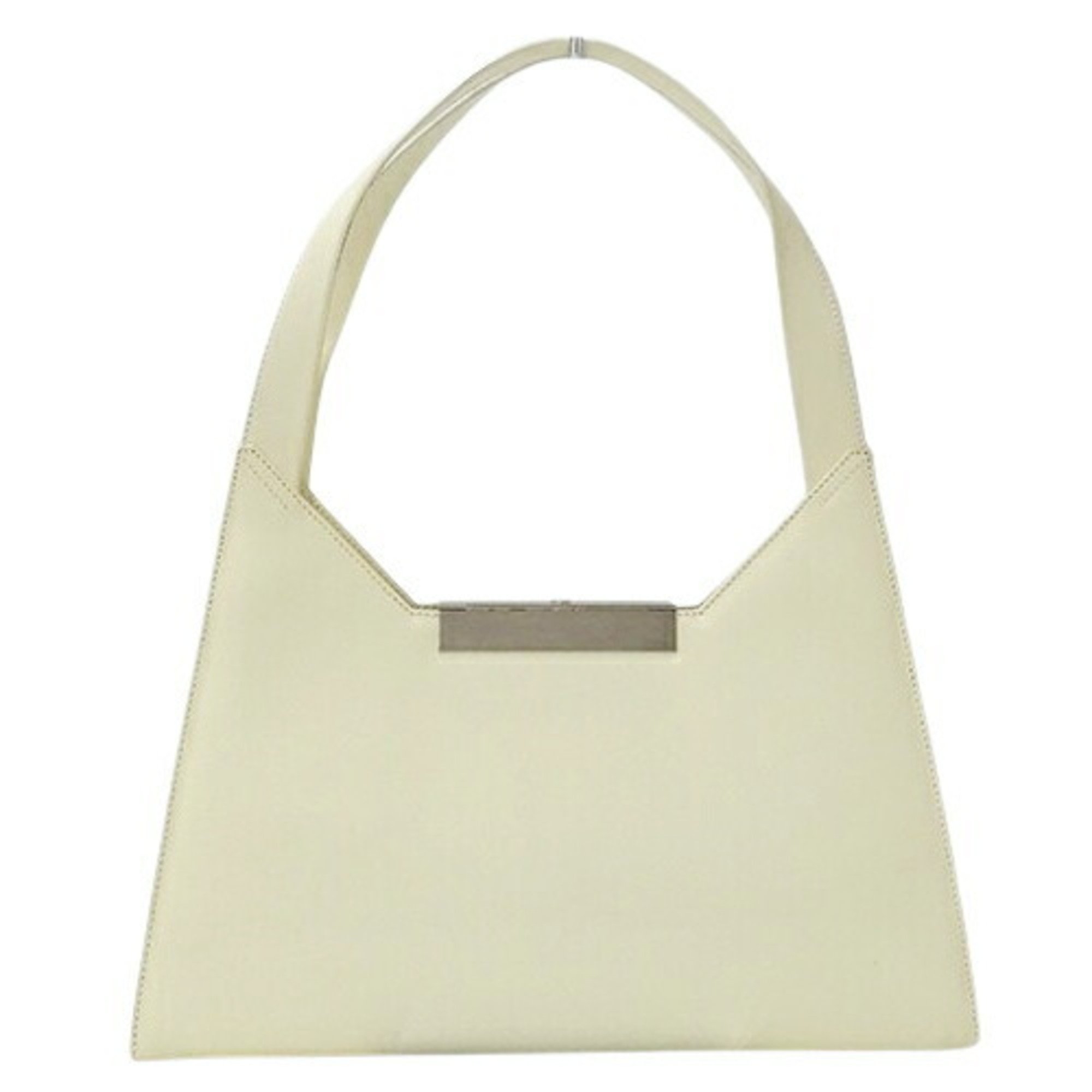 Salvatore Ferragamo Ferragamo Bag Women's Shoulder Gancini Leather Ivory White