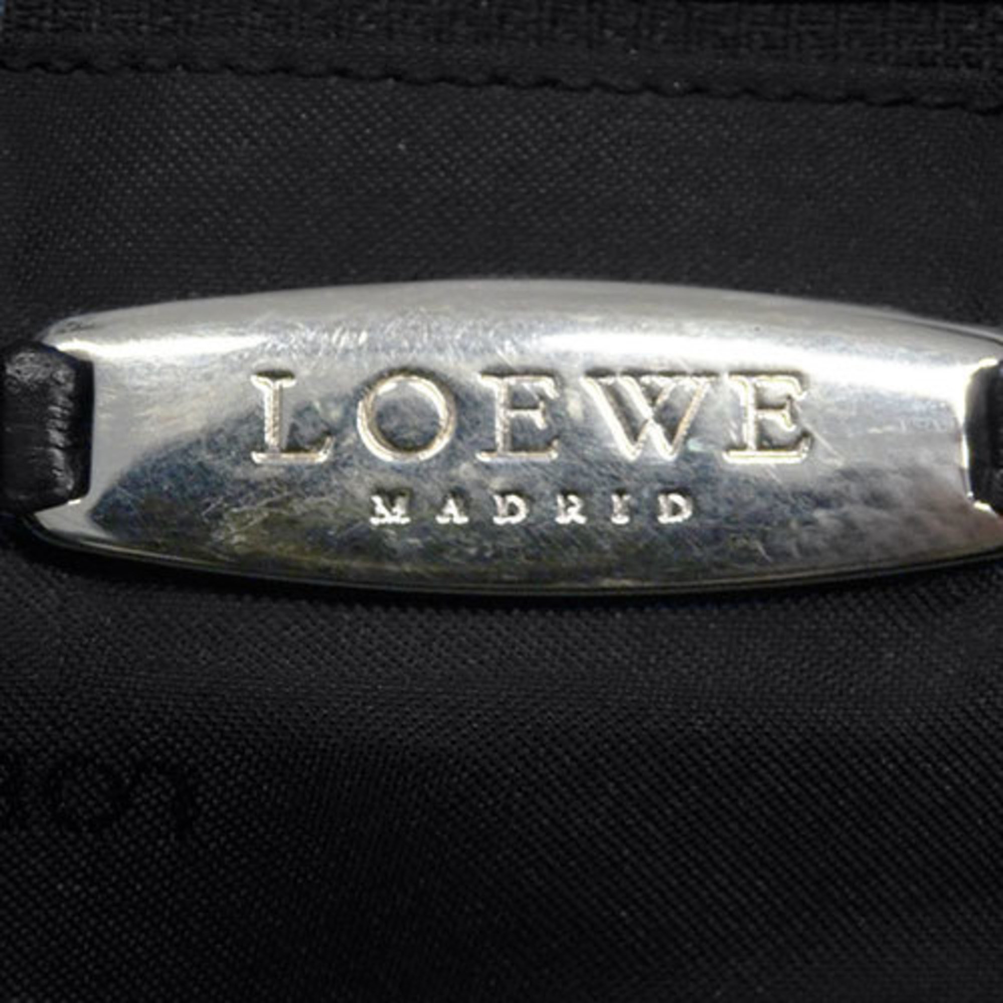 LOEWE Women's Shoulder Bag Anagram Leather Black