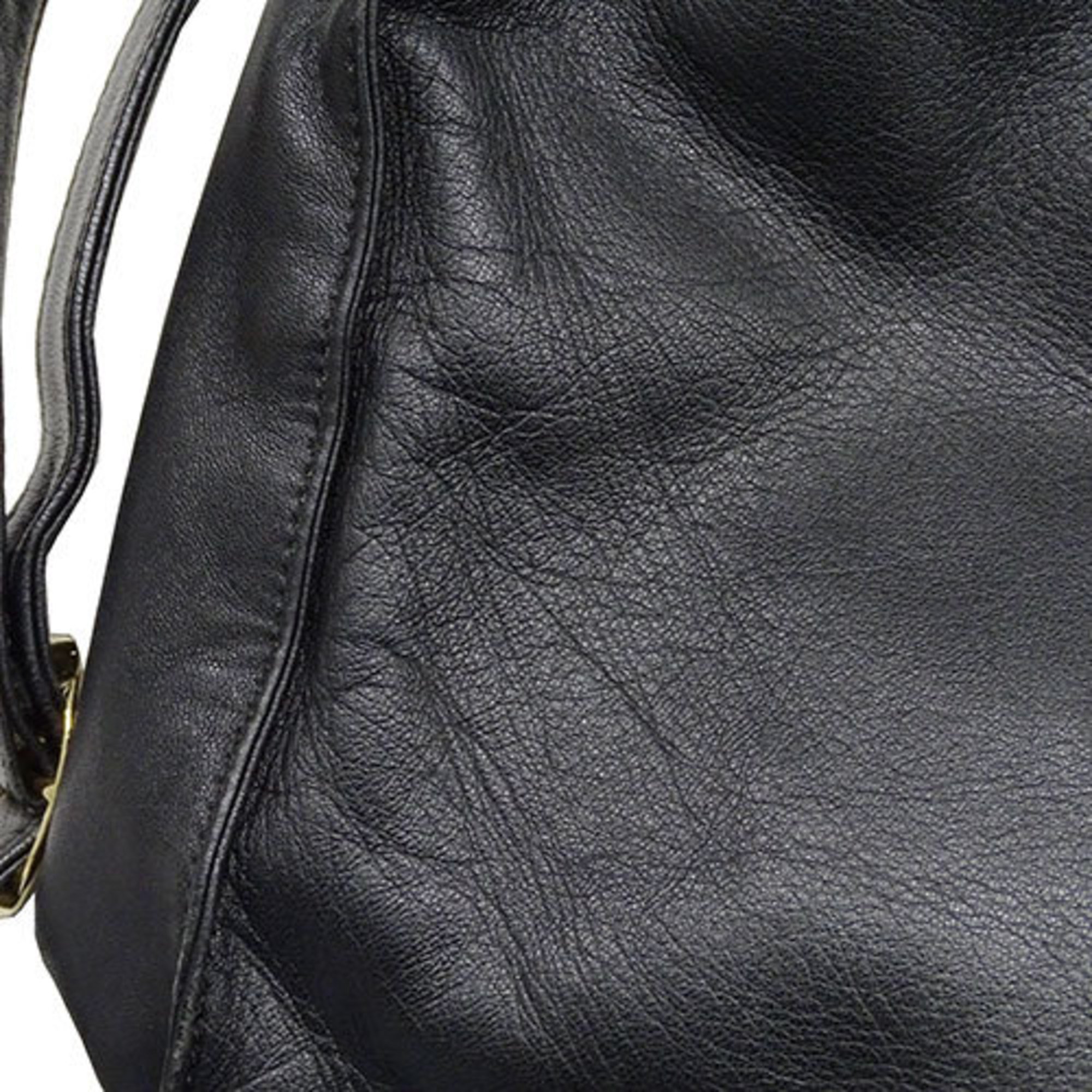 LOEWE Women's Shoulder Bag Anagram Leather Black