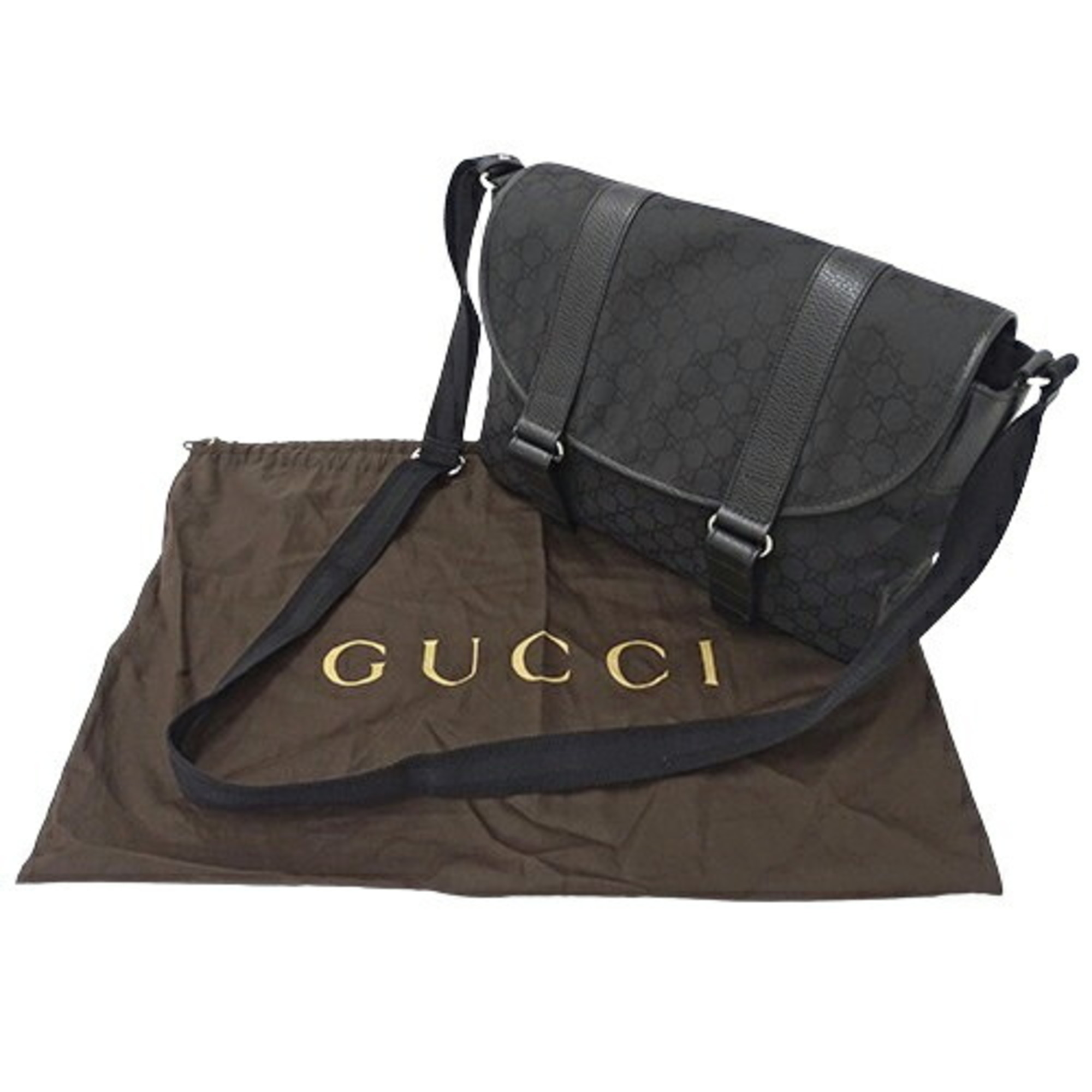 GUCCI Bags for Women and Men Shoulder GG Nylon Black 374423