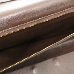 Hermes Leather Brown 〇H Stamp Boston Bag 0713 HERMES Men's