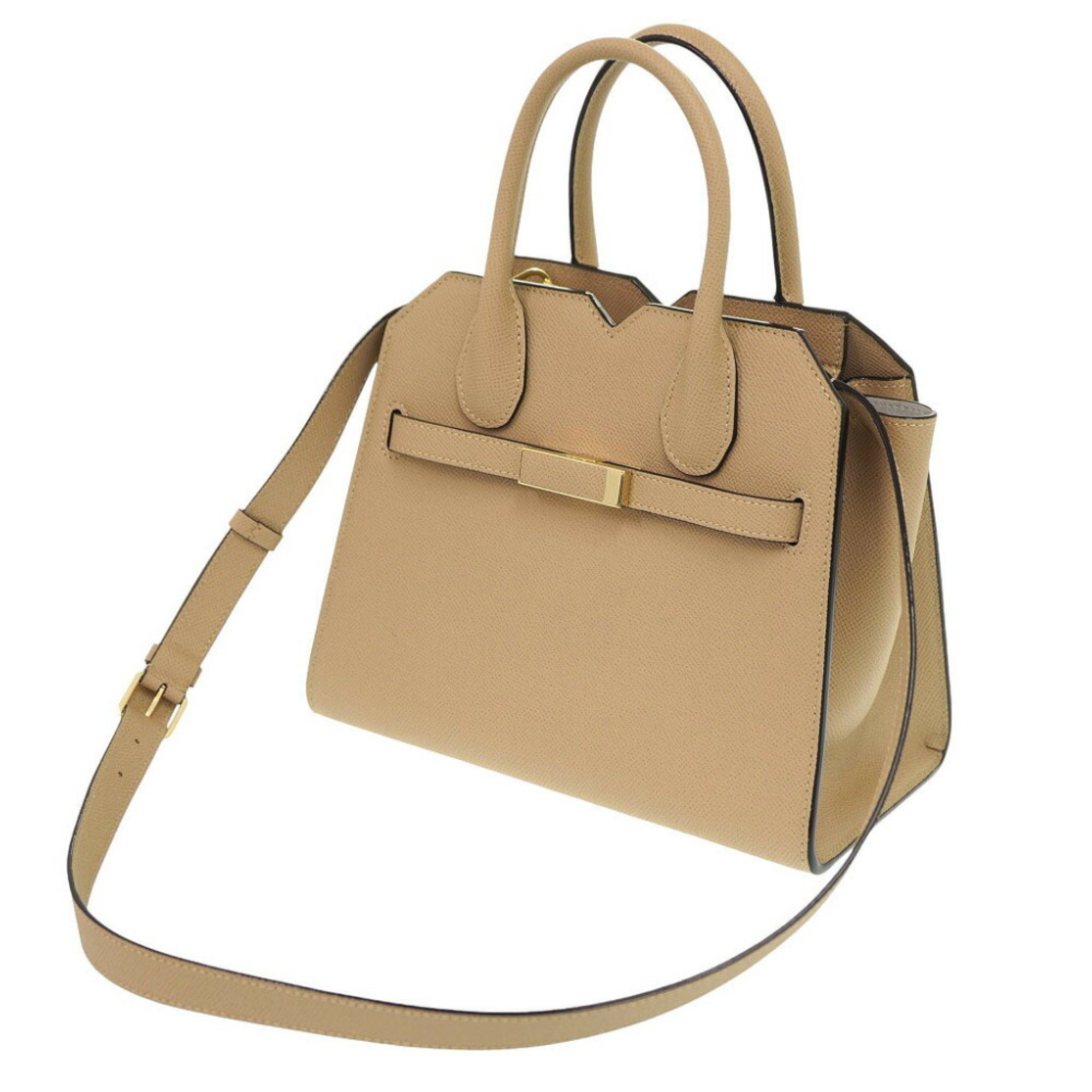 Valextra Milano Bag Handbag Leather Cashmere with Shoulder Strap 0811Valextra