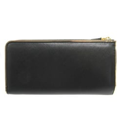 Salvatore Ferragamo Vara Ribbon JL 22C248 Leather Black L-shaped Long Wallet 1321Salvatore