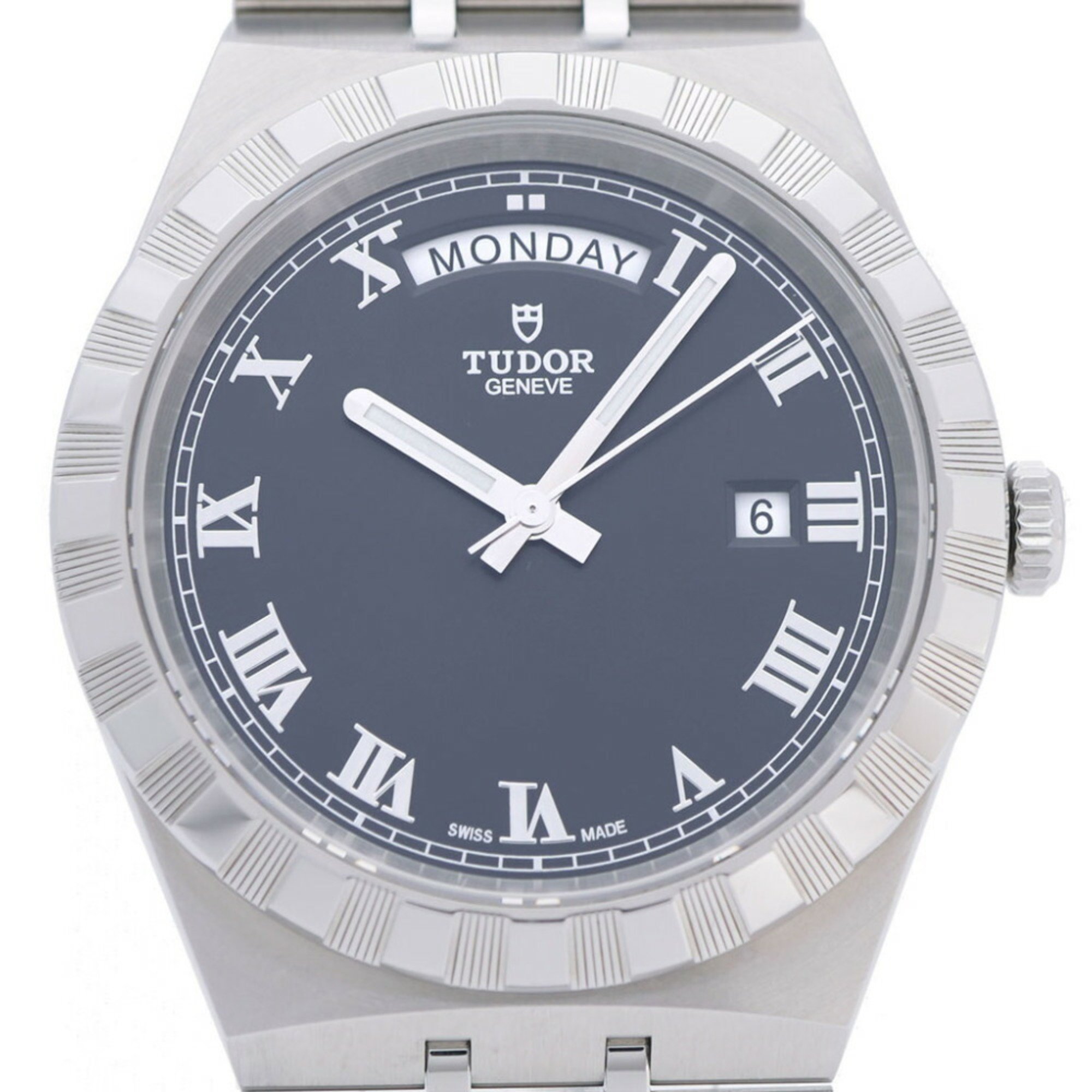 Tudor Automatic Royal Day Date 28600 Watch Stainless Steel Black 0052Tudor Men's