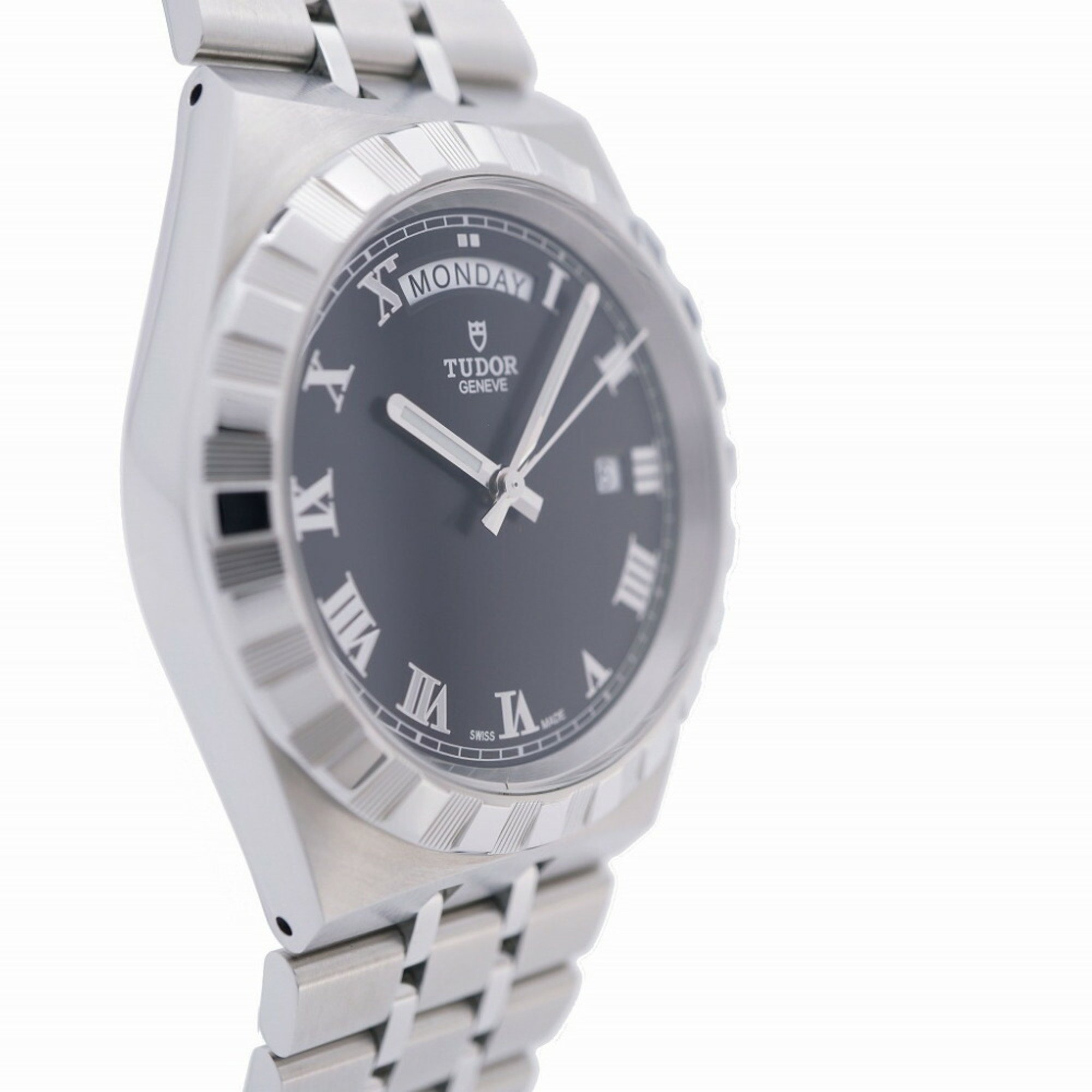 Tudor Automatic Royal Day Date 28600 Watch Stainless Steel Black 0052Tudor Men's