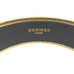 Hermes enamel cloisonné royal tiger metal black gold bangle 1170HERMES