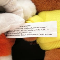 Maison Kitsuné LINE Collaboration Kitsun? X FRIENDS Collection Polyester Brown/Orange Plush Toy 1780MAISON KITSUNE