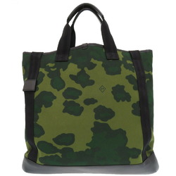 Dunhill Radial Canvas/Leather Green Tote Bag Camouflage/Camouflage 1746Dunhill