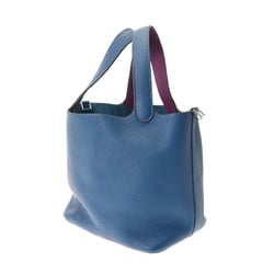 HERMES Picotin Lock MM Eclat Blue Agate/Anemone D stamp (around 2019) Women's Taurillon Clemence Swift leather handbag