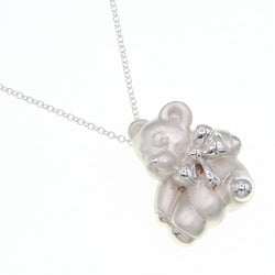 Tiffany Necklace Teddy Bear SV Sterling Silver 925 Pendant Choker Women's TIFFANY & CO