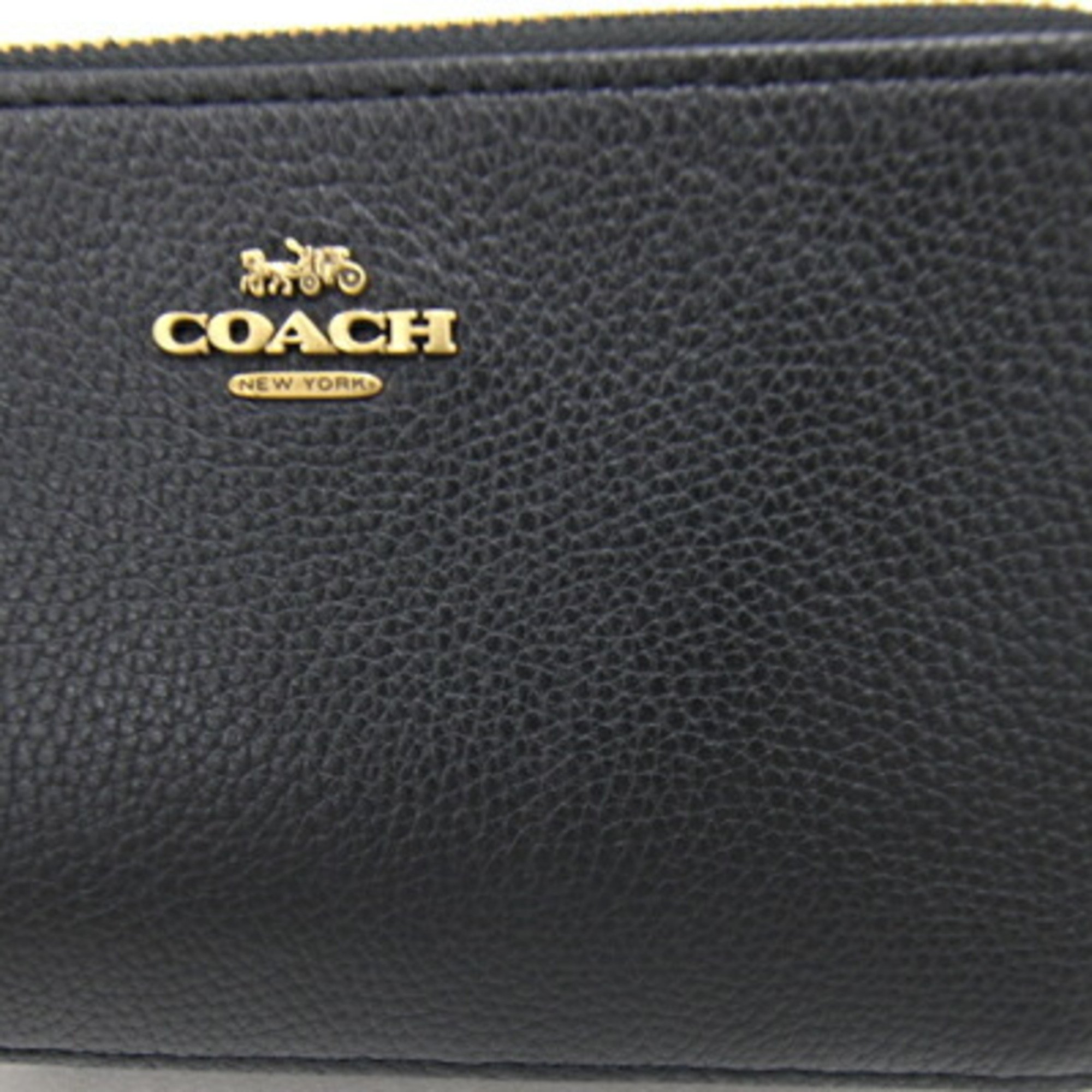 Coach Shoulder Bag Kira Crossbody 88484 Black Leather Pochette Women's COACH