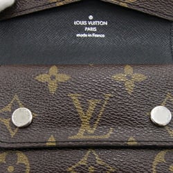 Louis Vuitton Tri-fold Wallet Monogram Macassar Portefeuille Compact M60167 Men's LOUIS VUITTON