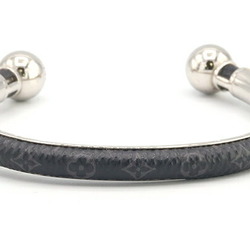 Louis Vuitton Bangle Monogram Eclipse Jonk M63649 Metal M Size Bracelet Men's LOUIS VUITTON